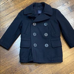 Gap kids size CS 4/5 Navy winter pea coat